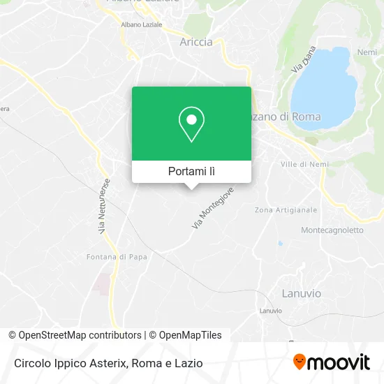 Mappa Circolo Ippico Asterix