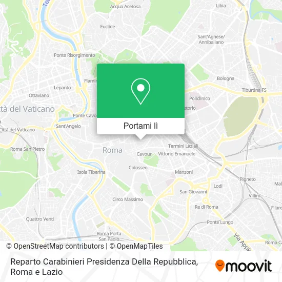 Mappa Reparto Carabinieri Presidenza Della Repubblica