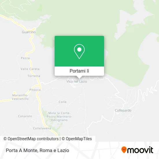 Mappa Porta A Monte