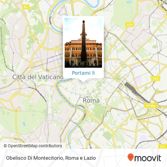 Mappa Obelisco Di Montecitorio