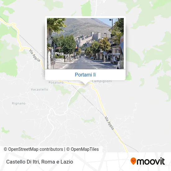 Mappa Castello Di Itri