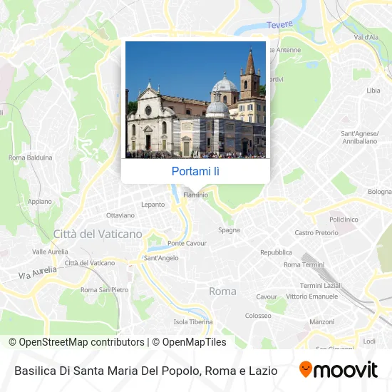 Mappa Basilica Di Santa Maria Del Popolo