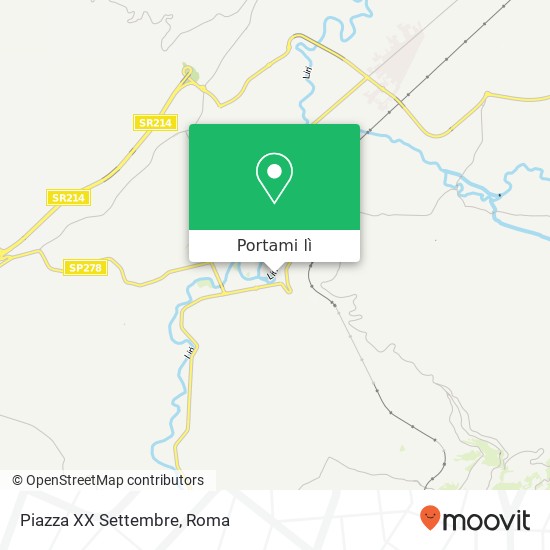 Mappa Piazza XX Settembre