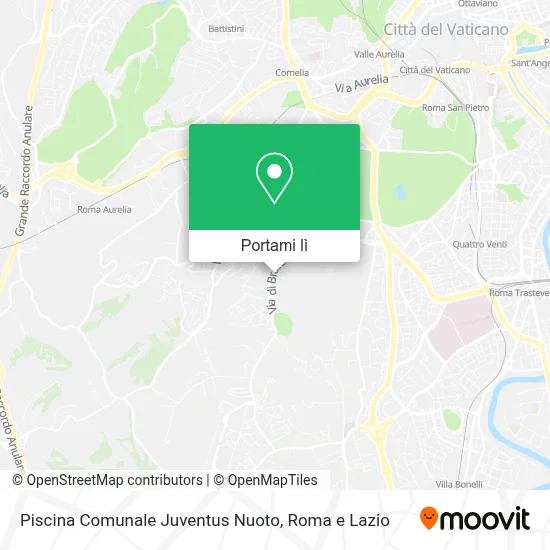 Mappa Piscina Comunale Juventus Nuoto