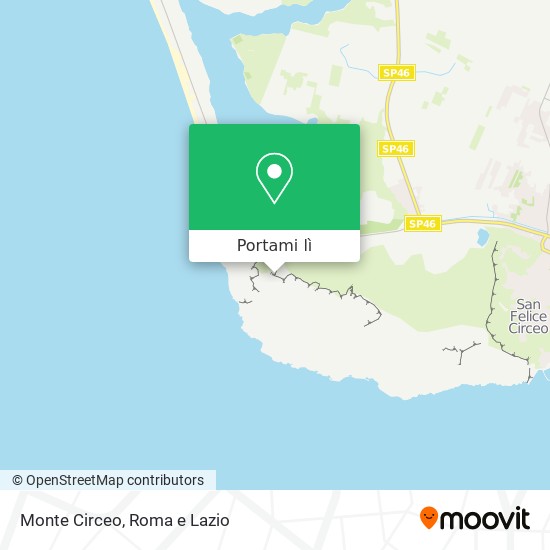 Mappa Monte Circeo