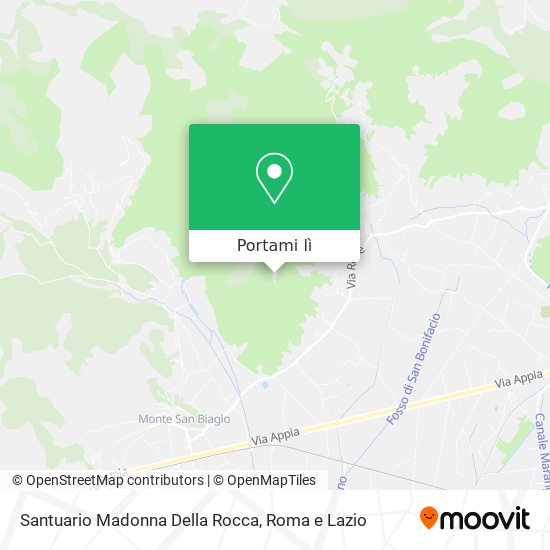 Mappa Santuario Madonna Della Rocca