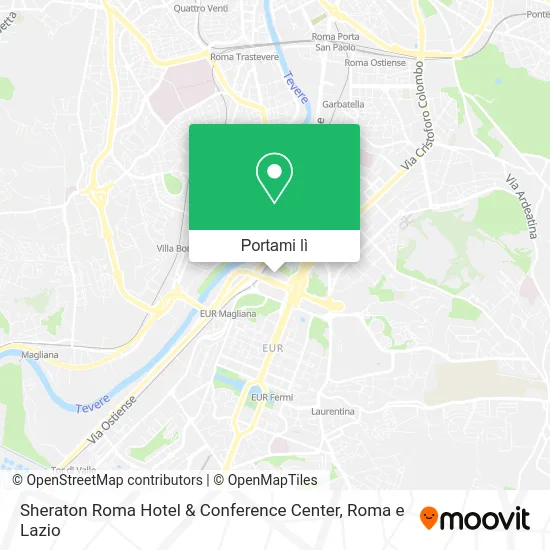 Mappa Sheraton Roma Hotel & Conference Center