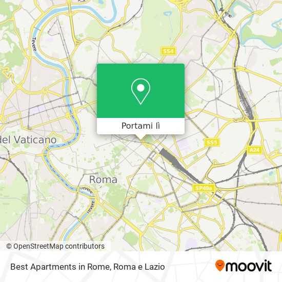 Mappa Best Apartments in Rome