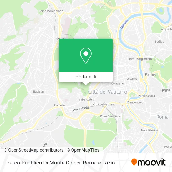 Mappa Parco Pubblico Di Monte Ciocci