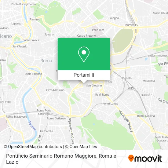 Mappa Pontificio Seminario Romano Maggiore