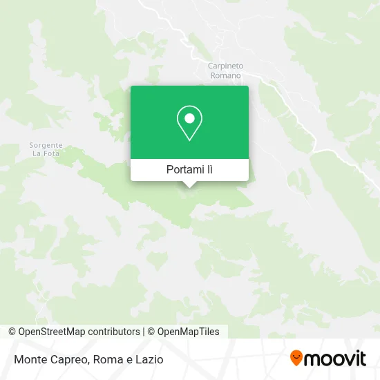 Mappa Monte Capreo