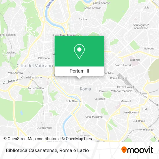 Mappa Biblioteca Casanatense