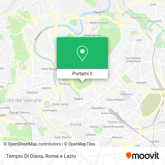 Mappa Tempio Di Diana