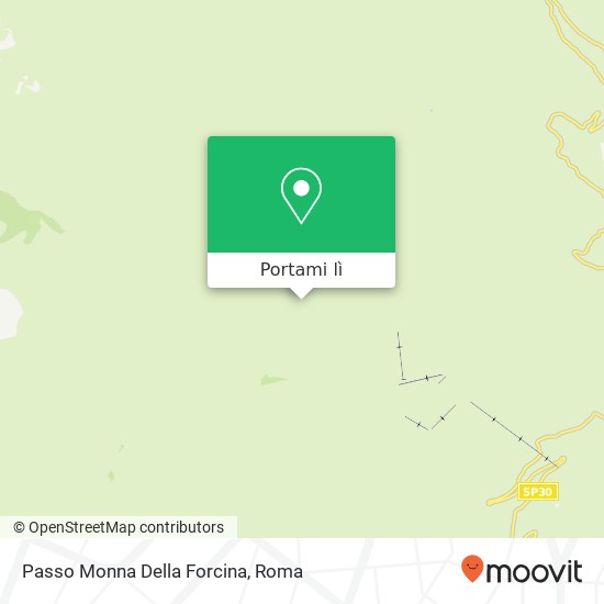 Mappa Passo Monna Della Forcina