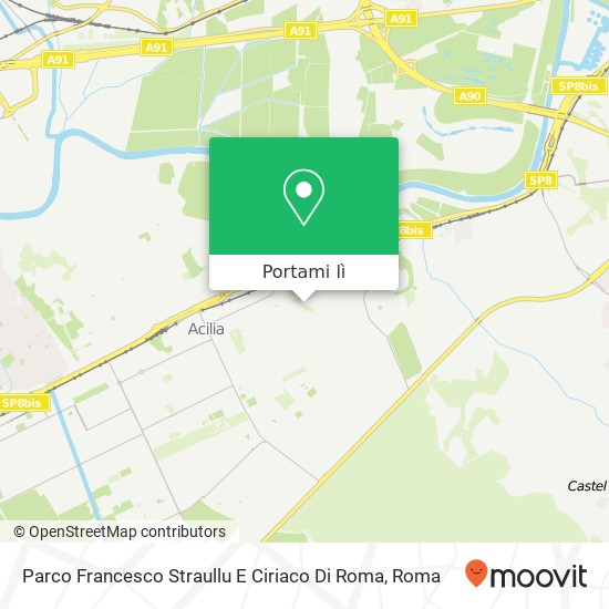 Mappa Parco Francesco Straullu E Ciriaco Di Roma