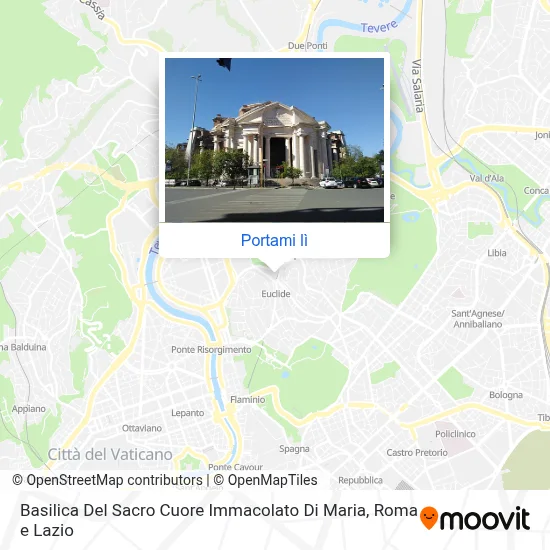 Mappa Basilica Del Sacro Cuore Immacolato Di Maria