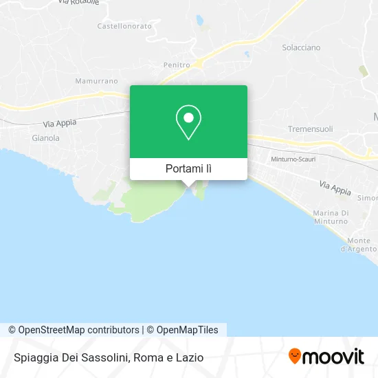 Mappa Spiaggia Dei Sassolini