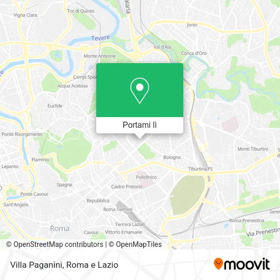 Mappa Villa Paganini