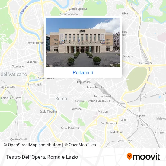 Mappa Teatro Dell'Opera