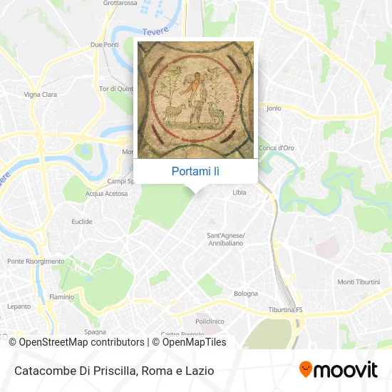Mappa Catacombe Di Priscilla