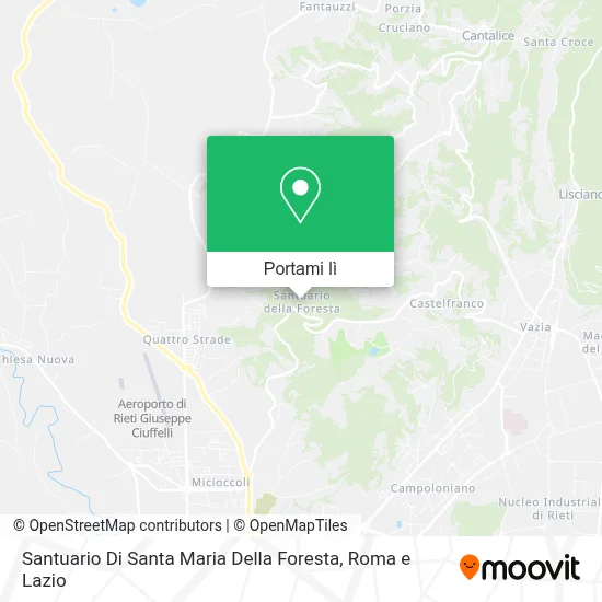 Mappa Santuario Di Santa Maria Della Foresta