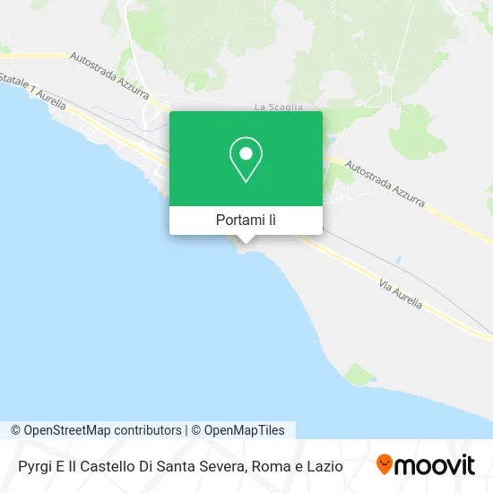 Mappa Pyrgi E Il Castello Di Santa Severa