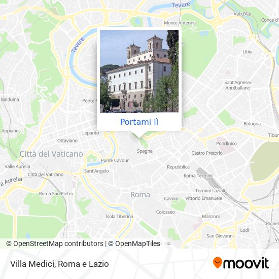 Mappa Villa Medici
