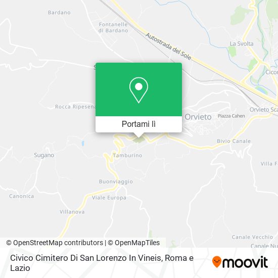 Mappa Civico Cimitero Di San Lorenzo In Vineis