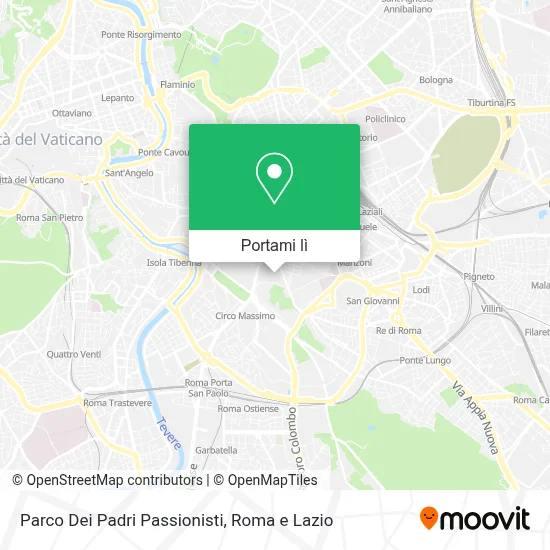 Mappa Parco Dei Padri Passionisti