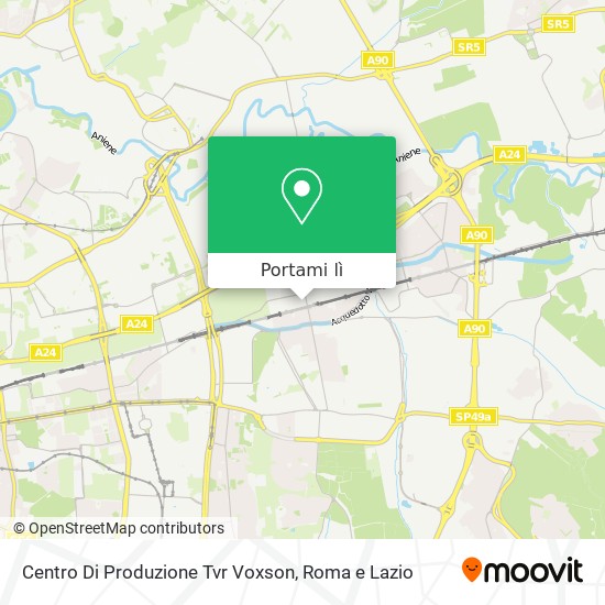 Mappa Centro Di Produzione Tvr Voxson