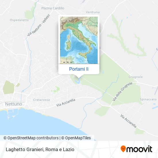 Mappa Laghetto Granieri