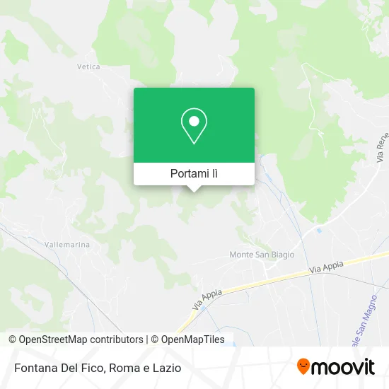 Mappa Fontana Del Fico
