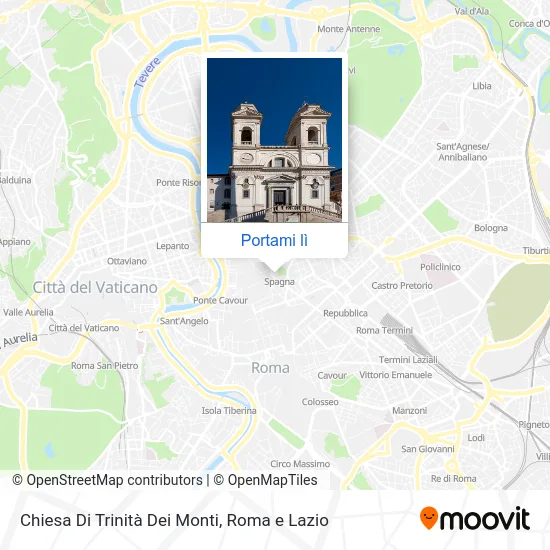 Mappa Chiesa Di Trinità Dei Monti