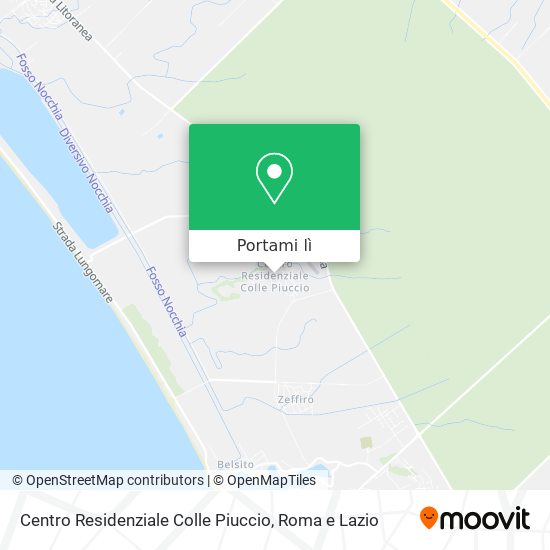 Mappa Centro Residenziale Colle Piuccio