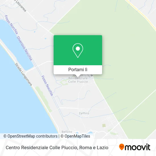 Mappa Centro Residenziale Colle Piuccio