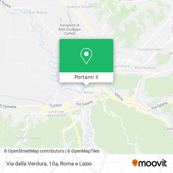 Mappa Via della Verdura, 10a