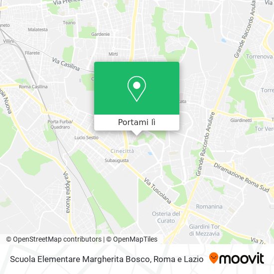Mappa Scuola Elementare Margherita Bosco