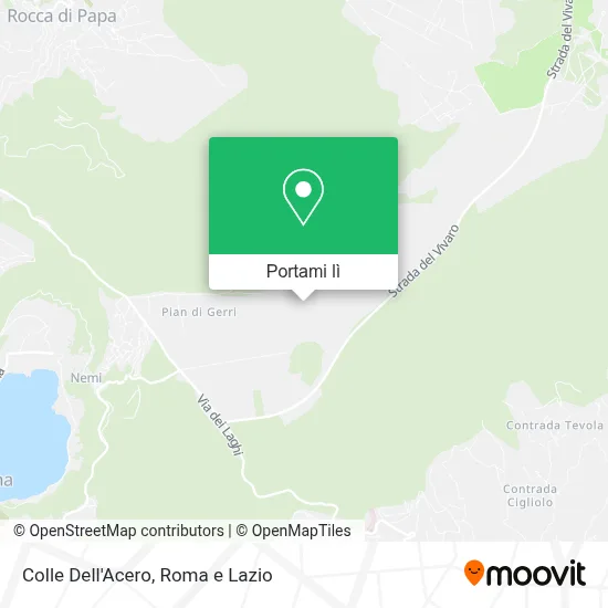 Mappa Colle Dell'Acero
