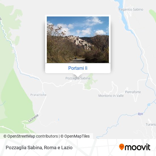 Mappa Pozzaglia Sabina