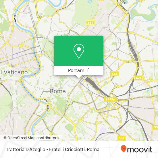 Mappa Trattoria D'Azeglio - Fratelli Crisciotti