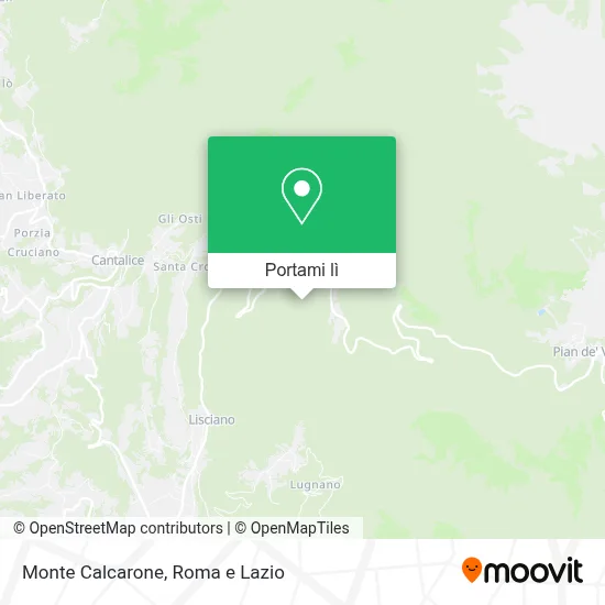Mappa Monte Calcarone
