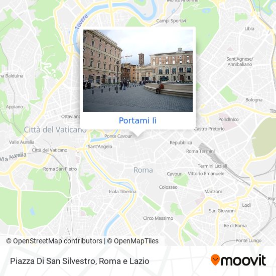 Come arrivare a Piazza Di San Silvestro a Roma con Bus, Metro, Treno o Tram?