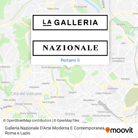 Mappa Galleria Nazionale D'Arte Moderna E Contemporanea