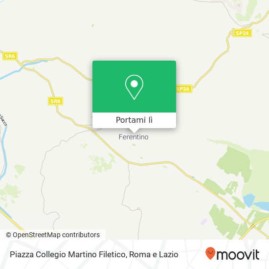 Mappa Piazza Collegio Martino Filetico
