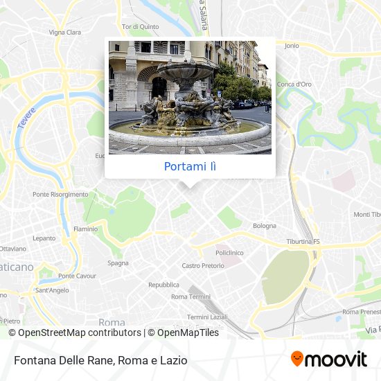 Mappa Fontana Delle Rane