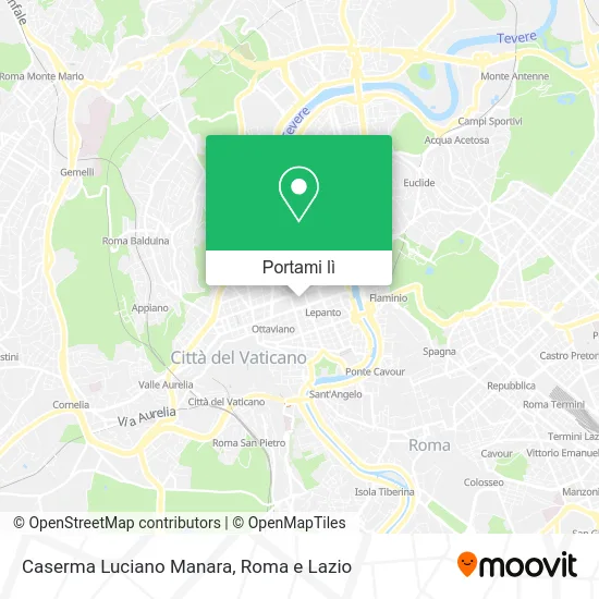 Mappa Caserma Luciano Manara