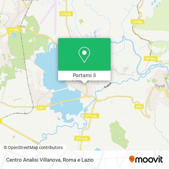 Mappa Centro Analisi Villanova