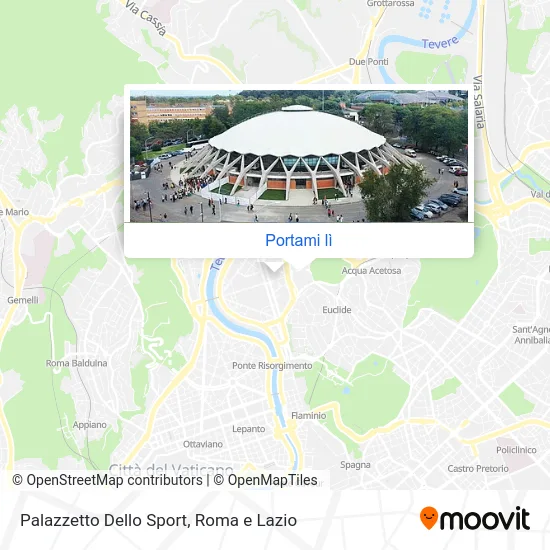 Mappa Palazzetto Dello Sport