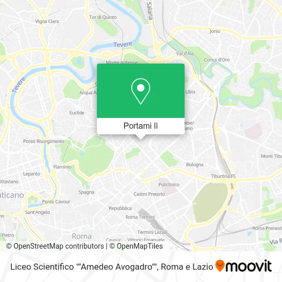 Mappa Liceo Scientifico ""Amedeo Avogadro""