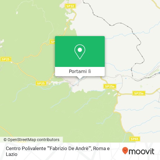 Mappa Centro Polivalente ""Fabrizio De Andrè""